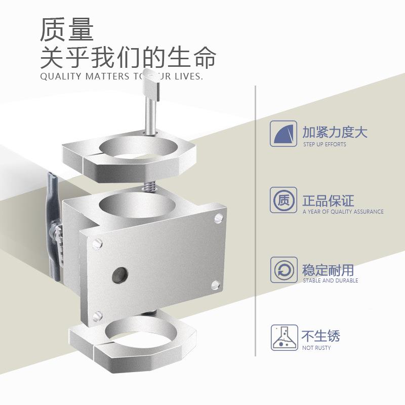 雕刻机可调式夹1YAL电主具轴固定65/80/00mm直径主轴电机抱座配座