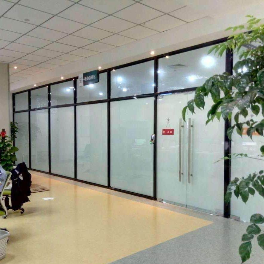 专业施工601彩公室隔钢板隔墙玻璃隔断铝断合金玻办璃隔墙