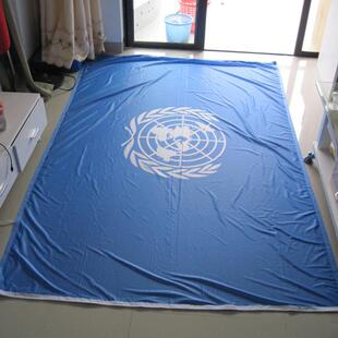 直销旗帜制作联合国旗企业标志旗