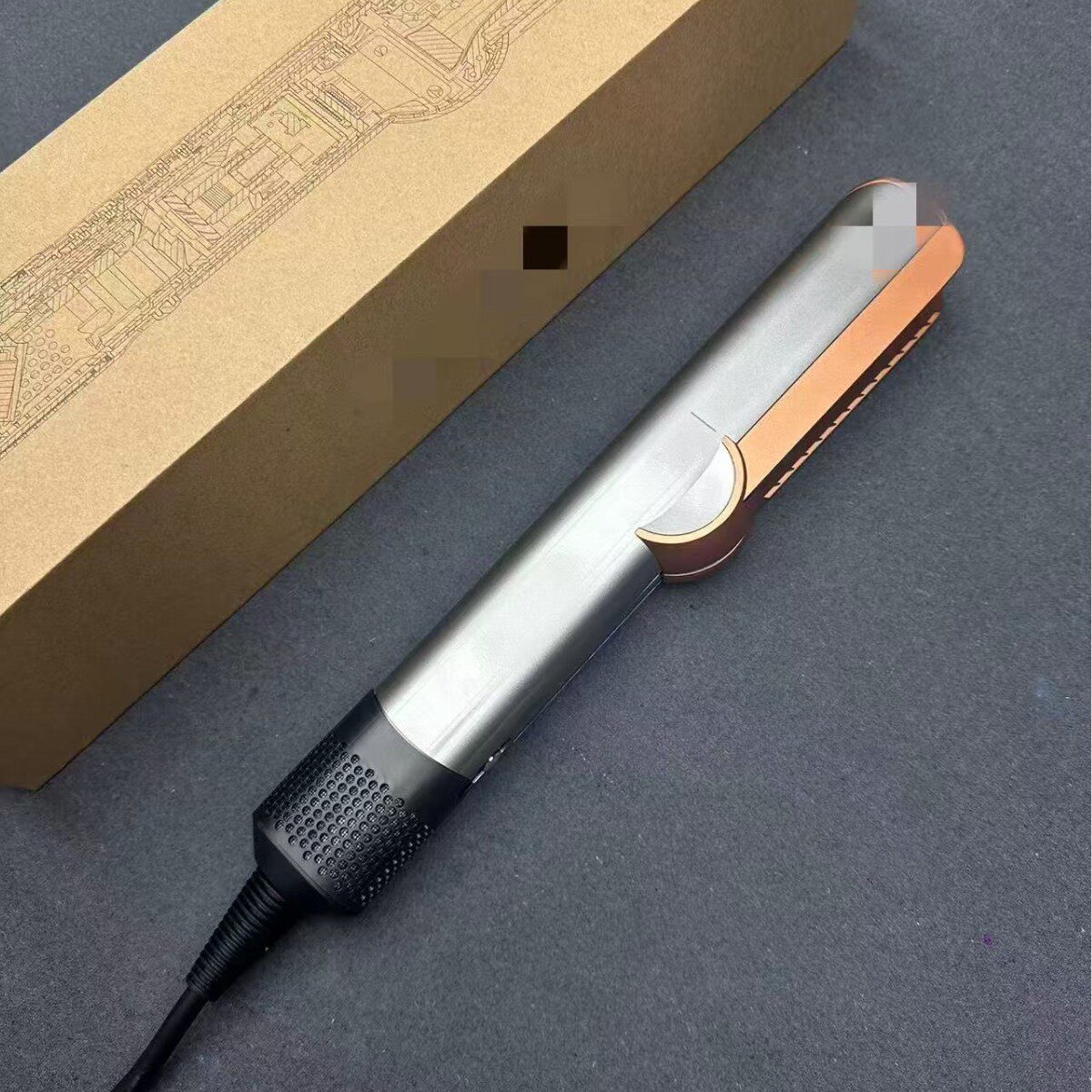 某森新款HT01气流直发梳电吹风直板夹干湿两用可外贸纸盒款