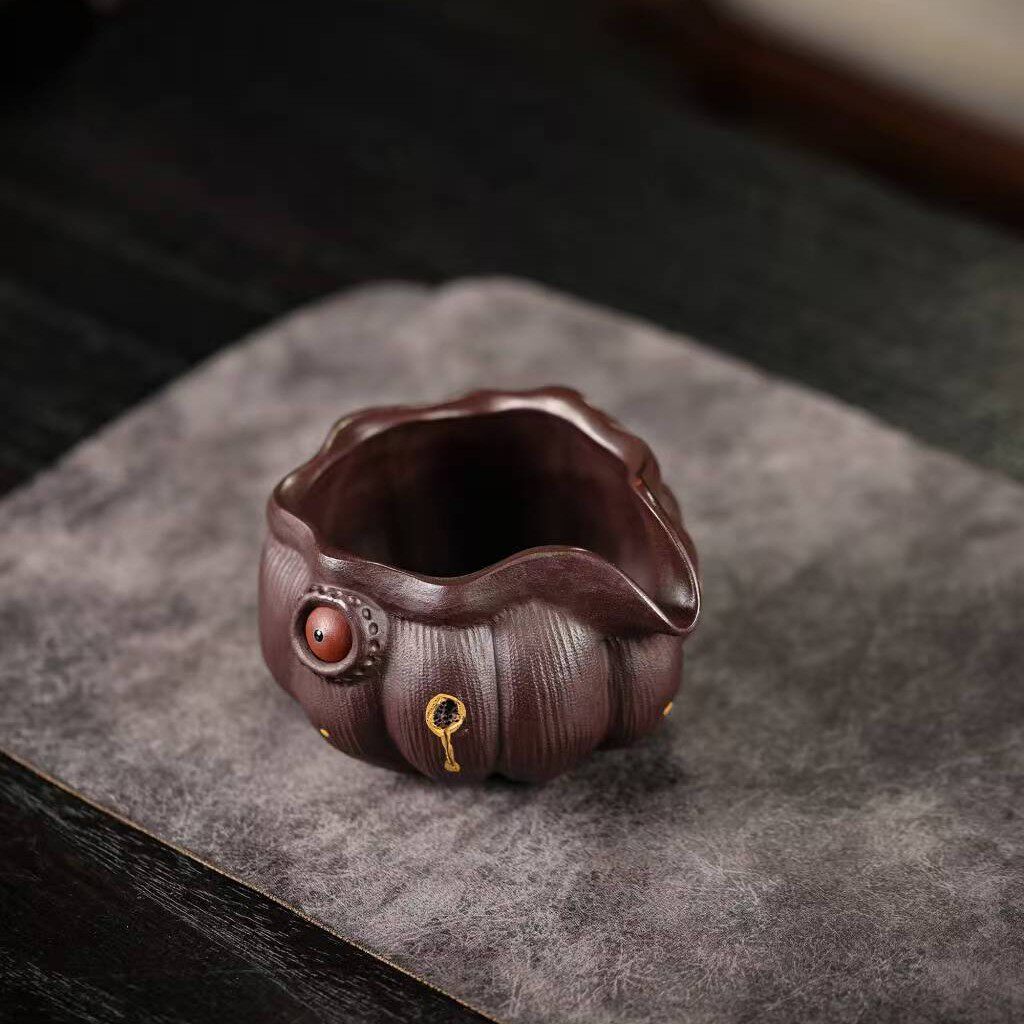 宜兴紫砂公道杯创意手工莲子分茶器老紫泥茶具批发