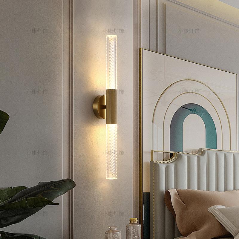 北墙欧轻奢民宿客厅壁灯背景酒店卧室床道头壁jy4667大堂走廊过壁