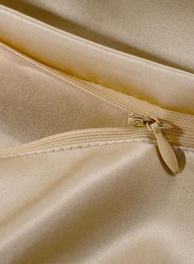 康煌真丝靠枕枕头套靠垫抱枕套套双面丝绸高档1枕0桑TK060801蚕丝