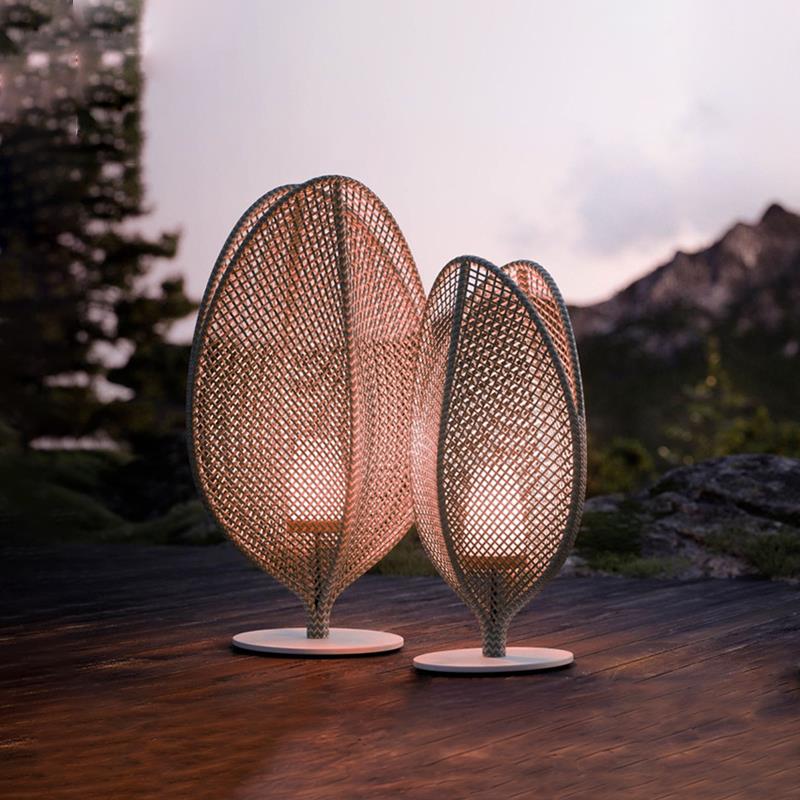 户外防藤水落地灯露高碧格格台灯编灯墅气别氛灯酒店民宿装景观饰