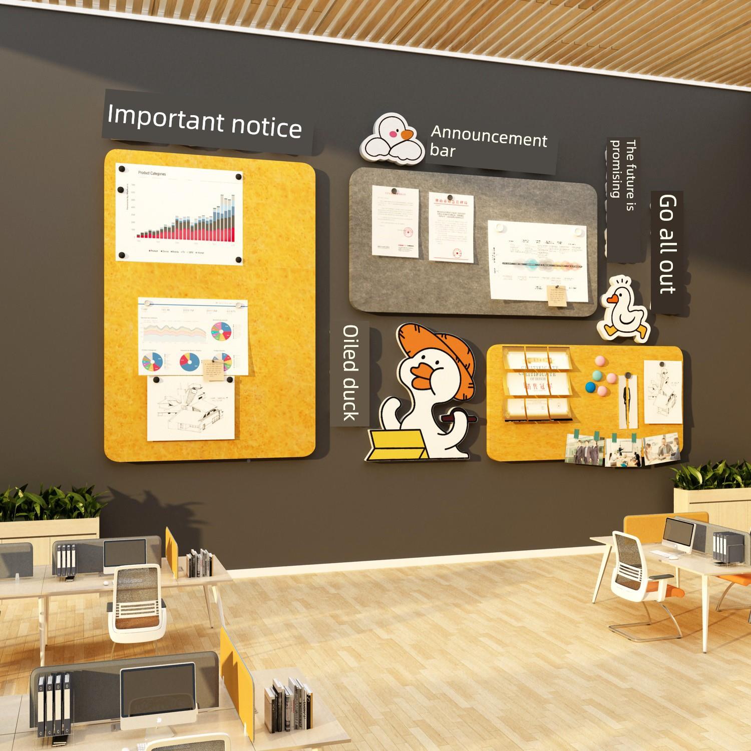 员展工风采公企告栏示板办司墙面装饰毛毡贴业文化照片氛围WDS室