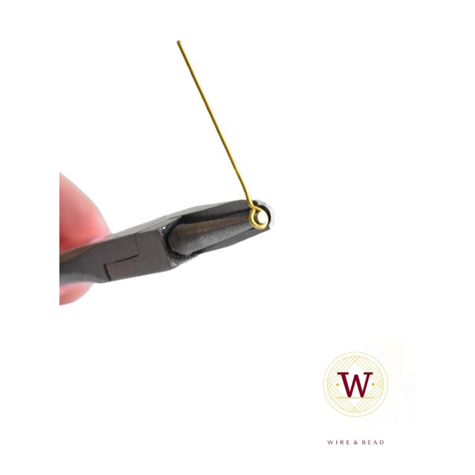 半凹槽半圆嘴卷针钳子钢卷丝饰品绕线工14造k金银铜线YBU型手DIY