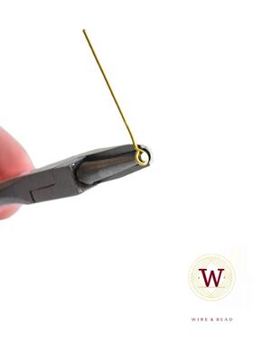 半凹槽半圆嘴卷针钳子钢卷丝饰品绕线工14造k金银铜线YBU型手DIY