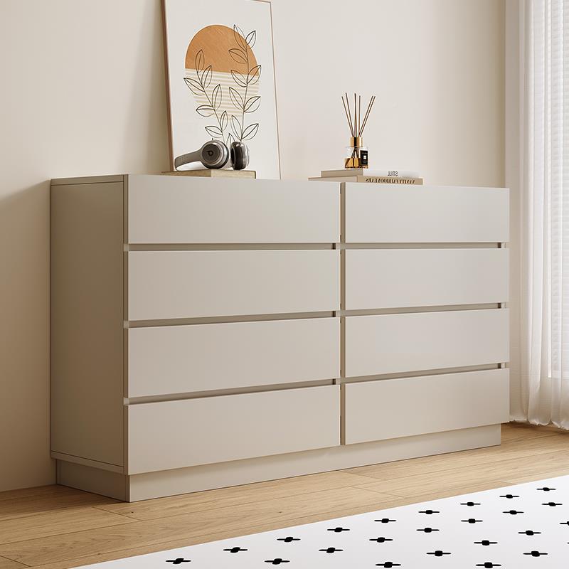 收现实木轻奢八斗柜卧室床尾纳约储物实木斗柜柜代简边柜五斗客厅