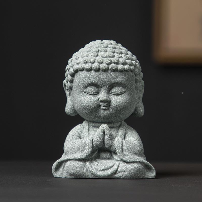 青砂石景像小观摆件来园佛艺盆景假山微景观造景如茶0D2D-F22宠装