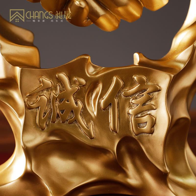 诚信摆件装办公室品饰老板桌面背景饰品工艺礼摆PS-05饰高端大气