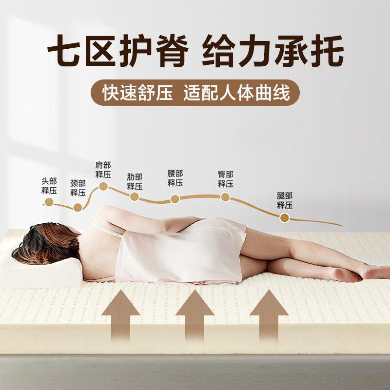 乳胶床垫泰国然进口天橡胶11.5米.8m纯家用席梦TGCJ180思5cm10厚