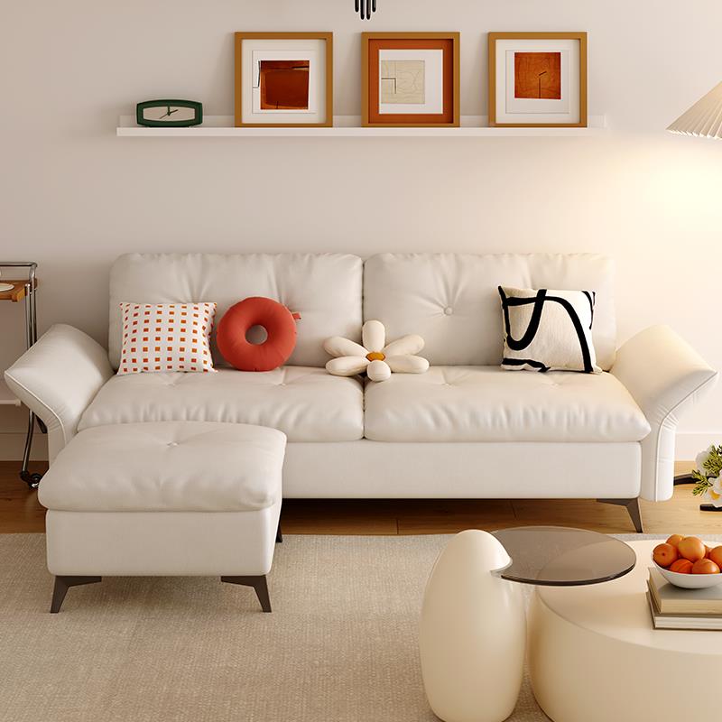 小户沙发客厅公寓皮出租房室13-AAA18功能防猫爪布沙卧型发床两用