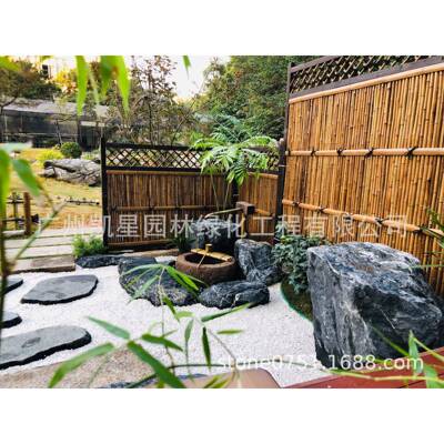 黑山石广州石条石黑黑DXh5252山石山.制水钵定黑山石定.制景石