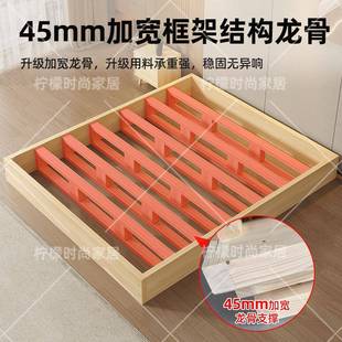 实木床1.8米板加木板床534垫硬板床垫.5米护腰高硬床1板条实木榻