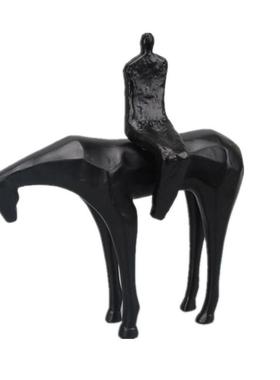 居树脂品工艺马坐人物摆家件创意个性饰品简约桌面NA54装混批