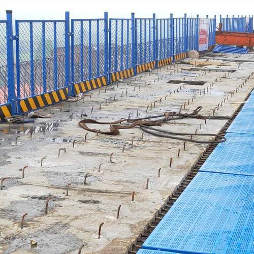 湿接缝盖板桥面梁板临边装配式安T全防护网梁施工修994建防桥护栏