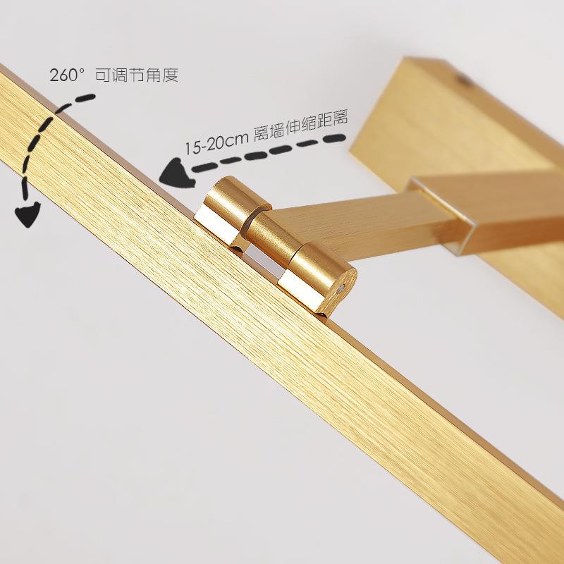 美式可伸缩镜8012灯led前生间镜柜专用浴室子洗手间洗漱台化卫妆