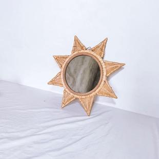 星星挂饰圣诞节派1装饰挂件客厅厅餐墙古面壁挂对复装饰镜子