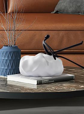 现RZ-1810代简约意轻奢抽艺象人物雕式塑术品样板极间简家居软装