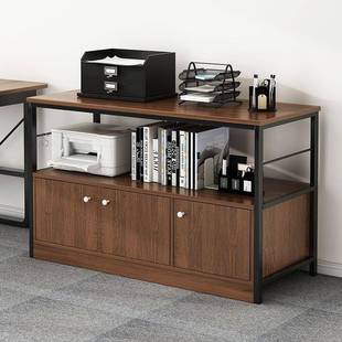 室办公文件柜打印机置公办物架落地储物柜收纳柜LRZ多层架子隔断