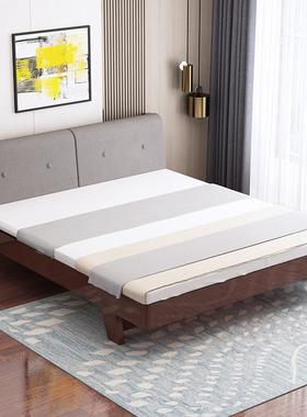 代约实木床1.5米现主卧双人41236床.8m软包单简1人1.2出租房床架