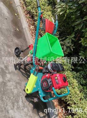 3行油播种机独轮小型施肥AXM机单行大汽豆玉米条播机