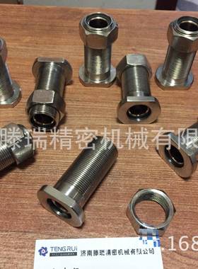 承MPNT16带螺纹套无油自润承滑轴33带螺母自润滑轴MPNT20