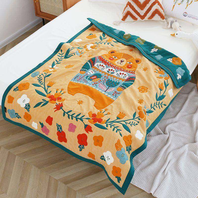 婴儿毯十层纯棉纱儿童盖布被盖厚PIX超柔软新生儿毛巾被宝宝幼儿,床上用品,休闲毯/毛毯/绒毯,淘宝优惠券,粉丝福利购,淘宝优惠卷