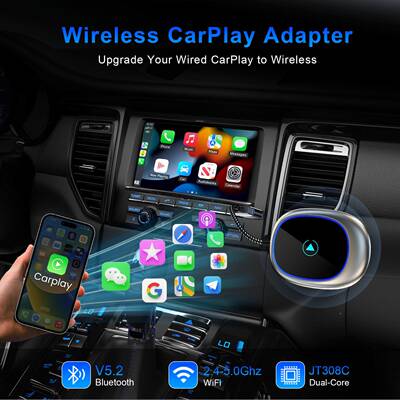 载互二联盒有线auto转无au车to安卓合一线70764智能无线carplay