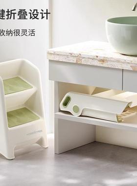 比树宝宝洗哈梯踩脚凳儿漱童洗手台阶垫脚凳卫生79017间洗脚踏凳