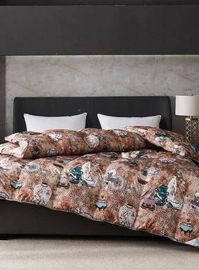 DDDD8855家层纺单品羽绒被被印花壳单立体款鹅绒绒被壳套充被壳