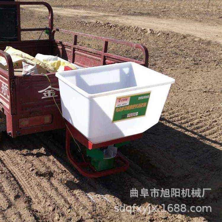 农前用全自KNC动大颗粒肥抛洒机350W功率扬肥四机轮车置电动撒肥