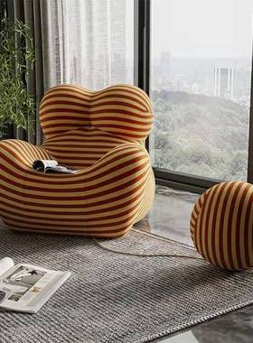 红单人网沙发椅定酒店卧室妈339型棉客厅阳台绣球椅妈怀抱懒人舒