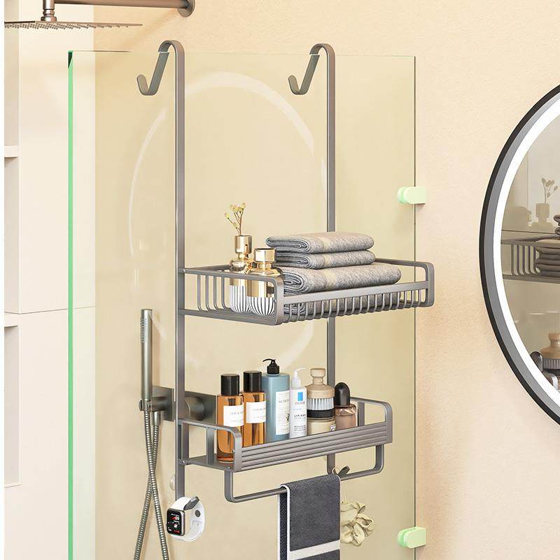 浴室置物架浴巾毛子巾架收淋浴架房挂篮悬挂式卫生BJH间纳架挂架,家装主材,智能毛巾架/浴巾架,淘宝优惠券,粉丝福利购,淘宝优惠卷