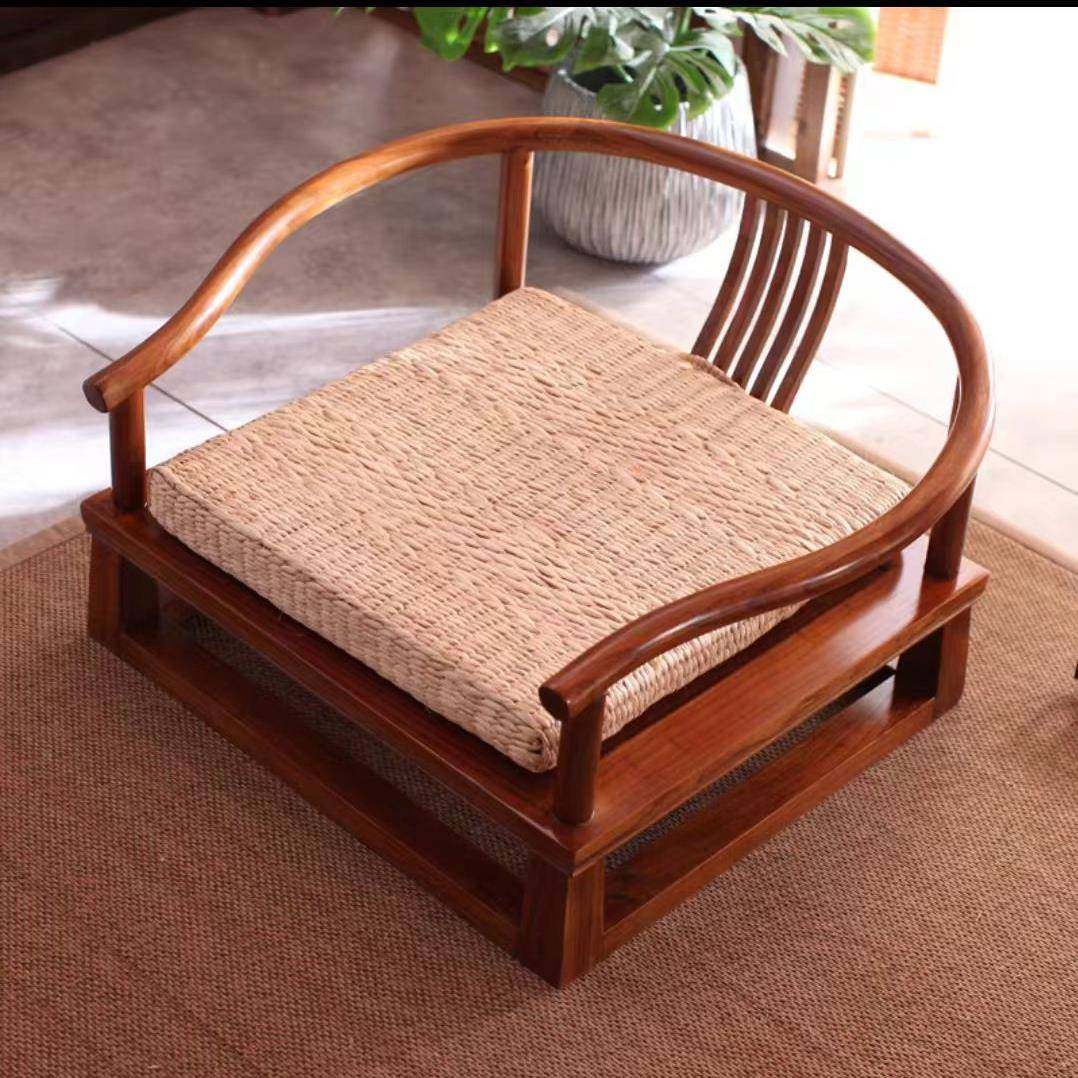 团坐垫草编榻榻米打坐蒲佛加厚禅垫地上修拜LF616415坐垫家用方形