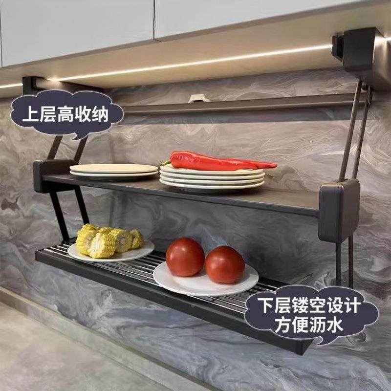 菜备双层储升降置dPXKi6xK物架收藏万人碗碟叠4吊柜下拉式折调料,厨房/烹饪用具,抹布架/厨房清洁收纳架,淘宝优惠券,粉丝福利购,淘宝优惠卷
