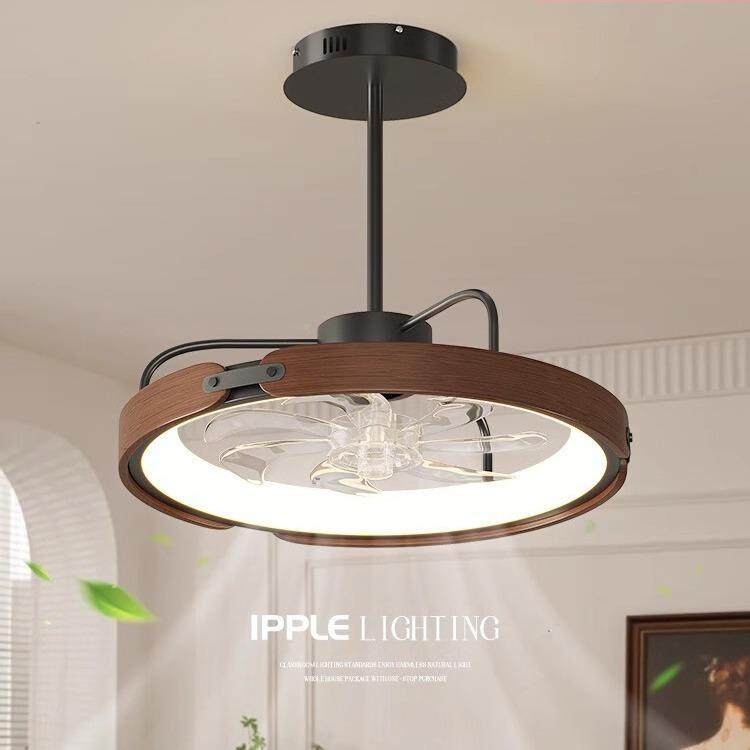 餐厅风扇202灯5新款美式古饭BT-KY703厅吊扇灯形卧室一体吸复顶灯