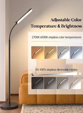 用简约现代客厅沙发卧室书控房落地ED64644护眼台灯两遥控L制落地