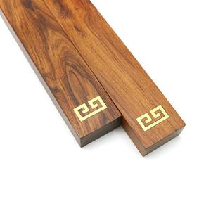 四厂家红檀木回纹镇375尺木镇纸书法文制房宝镇书镇尺