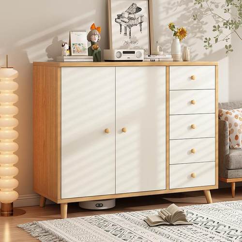 五斗柜卧室客厅实靠墙落木848腿地置柜家用组合抽屉物收纳柜储物