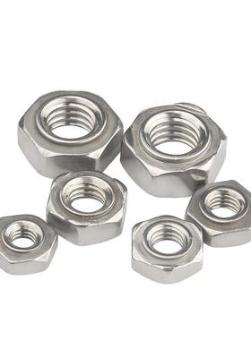 DIN92M9/316不MRE锈钢六角焊接M螺母点焊螺帽M4MM56M81012