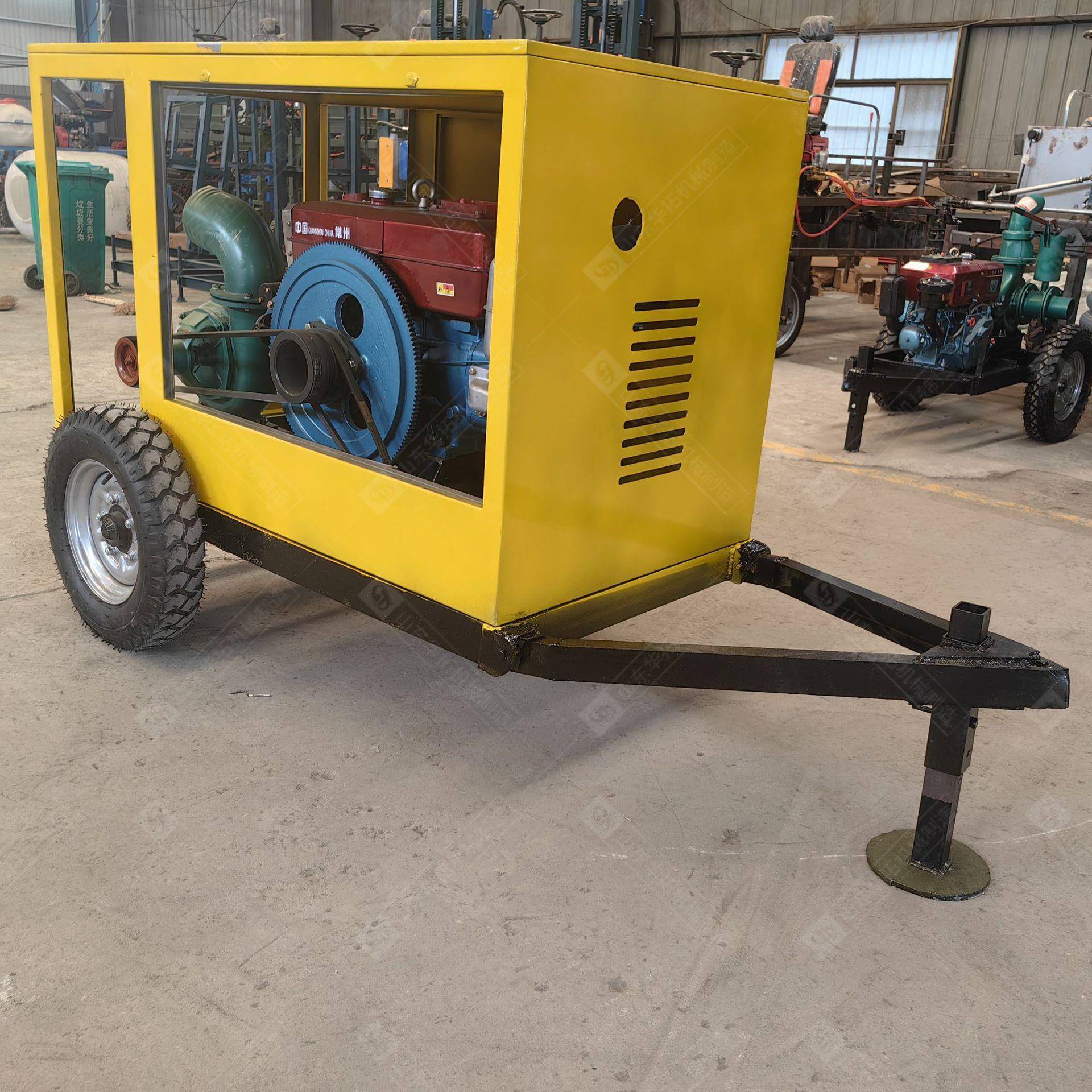 移动式油柴吸油机自泵农用灌溉自式水泵使用便捷6寸柴抽水KWI吸泵