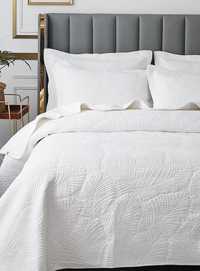 GZ6欧式绣花白色件褶皱机F76TSH55洗夹棉床单加大绗缝被单M三件不