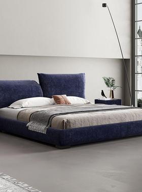 款意式雪尼花尔绒布瓣新床现代简约CXB主卧布艺网红家床用轻奢风