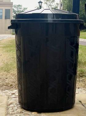 垃RFV圾桶量大号黑色加大加类厚室内厨房大桶容户外商用小区分专