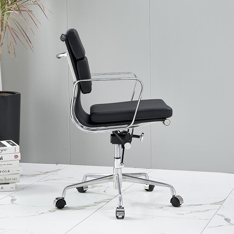 电商伊22B椅姆斯公椅会议升降背转椅电办脑皮质中子商用人体工学