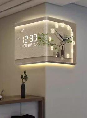 AL102575钟表新款创轻奢转角挂现钟意简约代高颜值厅双面网客红小