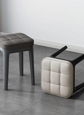 实轻奢AL-71891凳家凳子餐桌梳木妆凳四方凳高脚凳餐厅用可叠放简