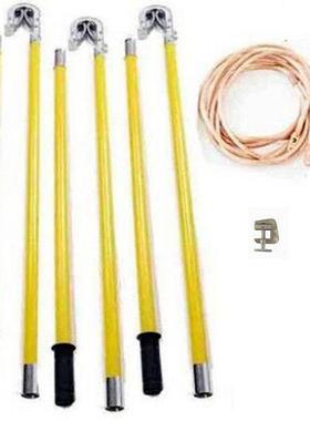 380v接地线463JDX-带380双V低接压接地线25mm2截面积地棒户外舌型