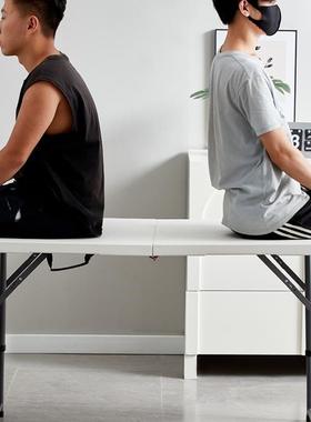 餐折叠桌子家用便F96T595S携式外野摆摊长条正方形户地摊桌简易外